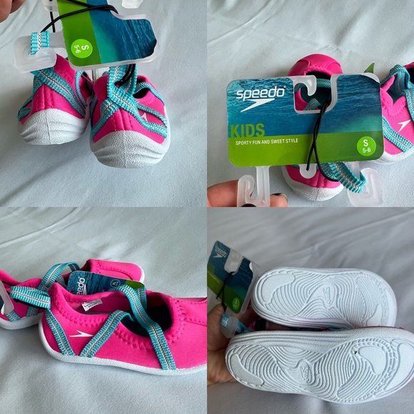 NWT Speedo Toddler Girls' Water Shoes - Pink Taffy  Size  S 5/6 - Picture 15 of 15